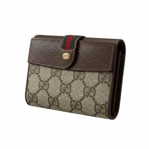 Authentic Vintage Gucci GG Supreme Monogram Web Stripe Wallet